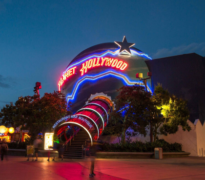 Planet Hollywood restaurant Disney Village
